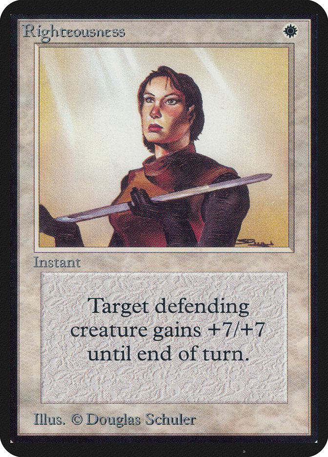 Righteousness [Alpha Edition] - Magic: The Gathering - Card Brawlers | Quebec | Canada |