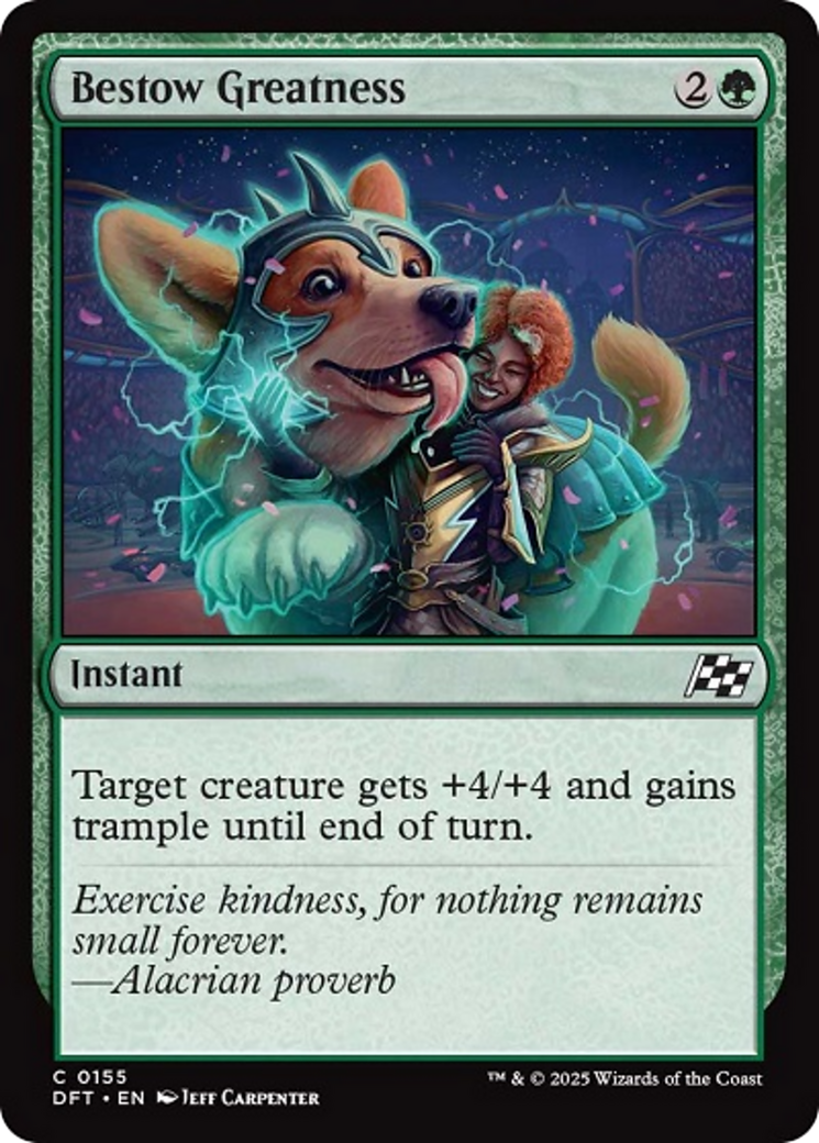 Bestow Greatness [Aetherdrift] - Magic: The Gathering - Card Brawlers | Quebec | Canada |
