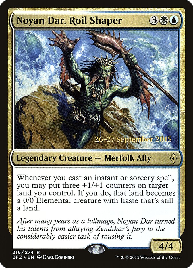 Noyan Dar, Roil Shaper [Battle for Zendikar Prerelease Promos] - Magic: The Gathering - Card Brawlers | Quebec | Canada |