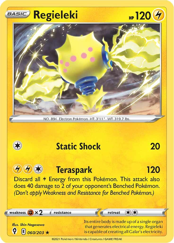 Regieleki (060/203) [Sword & Shield: Evolving Skies] - Pokémon - Card Brawlers | Quebec | Canada |