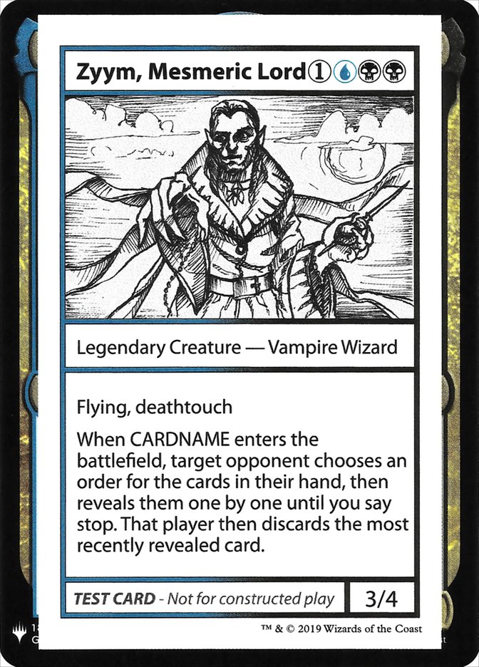 Zyym, Mesmeric Lord [Mystery Booster Playtest Cards] - Magic: The Gathering - Card Brawlers | Quebec | Canada |