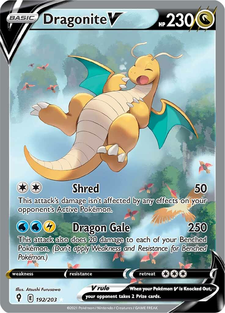 Dragonite V (192/203) [Sword & Shield: Evolving Skies] - Pokémon - Card Brawlers | Quebec | Canada |