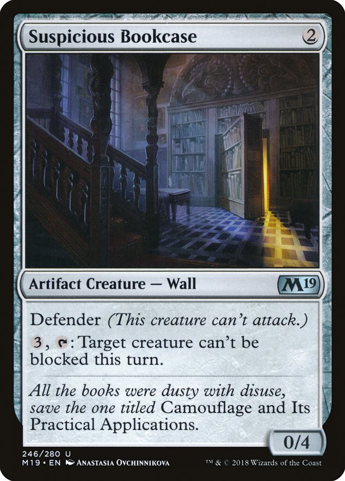 Suspicious Bookcase [Core Set 2019] - Magic: The Gathering - Card Brawlers | Quebec | Canada |