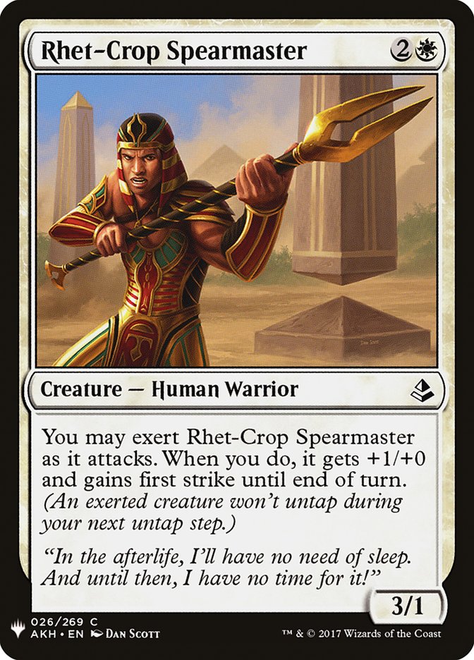 Rhet-Crop Spearmaster [Mystery Booster] - Magic: The Gathering - Card Brawlers | Quebec | Canada |