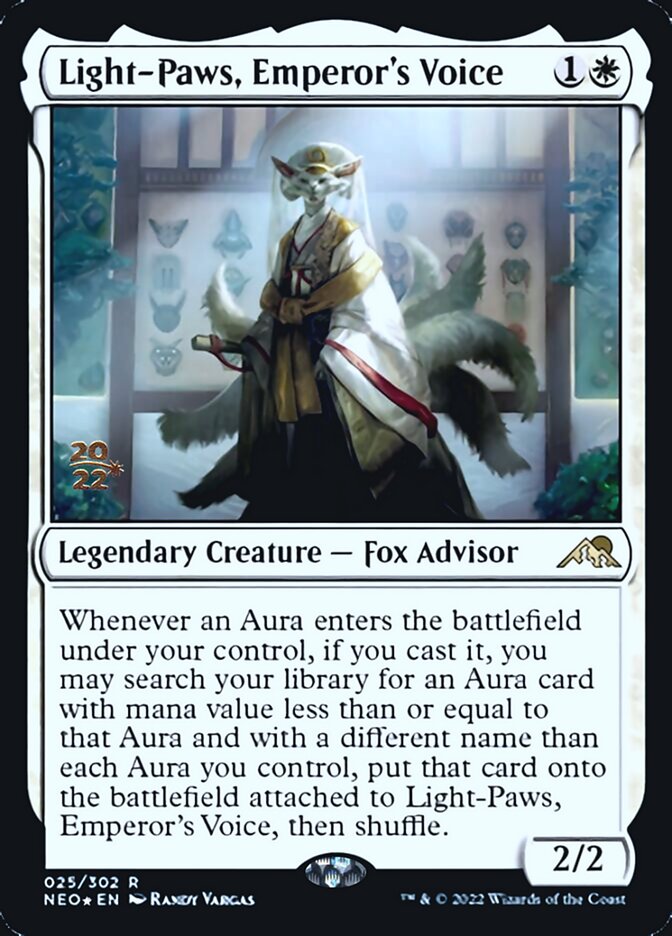 Light-Paws, Emperor's Voice [Kamigawa: Neon Dynasty Prerelease Promos] - Magic: The Gathering - Card Brawlers | Quebec | Canada |