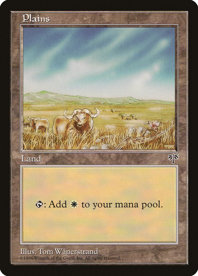 Plains (Oxen / Signature on Right) [Mirage] - Magic: The Gathering - Card Brawlers | Quebec | Canada |