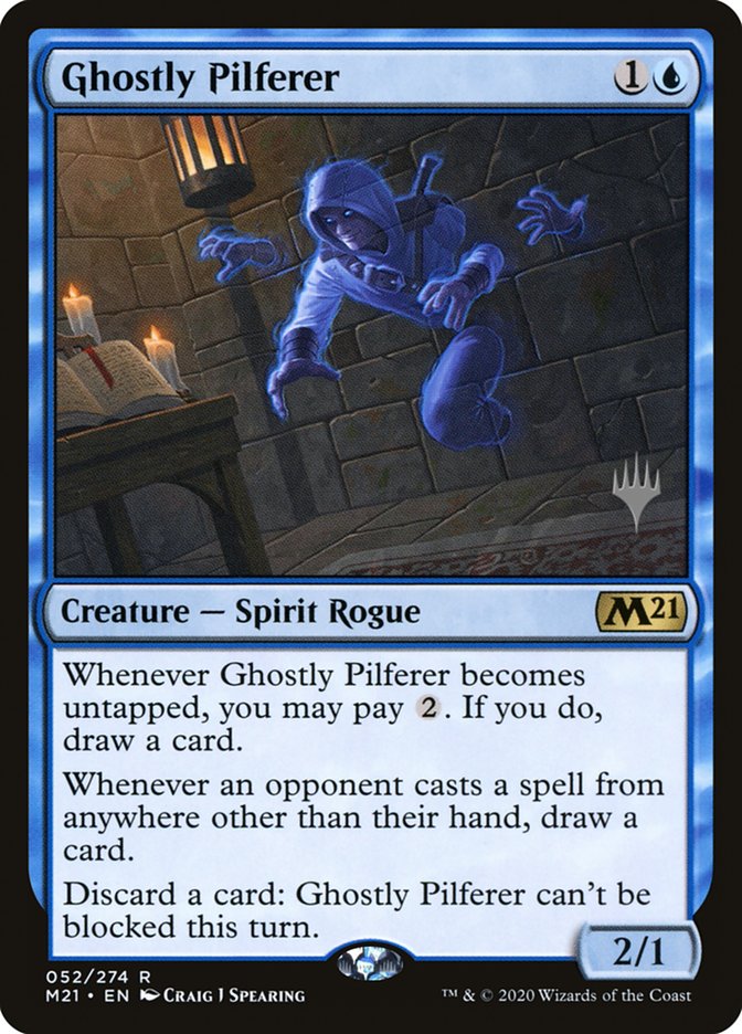 Ghostly Pilferer (Promo Pack) [Core Set 2021 Promos] - Magic: The Gathering - Card Brawlers | Quebec | Canada |