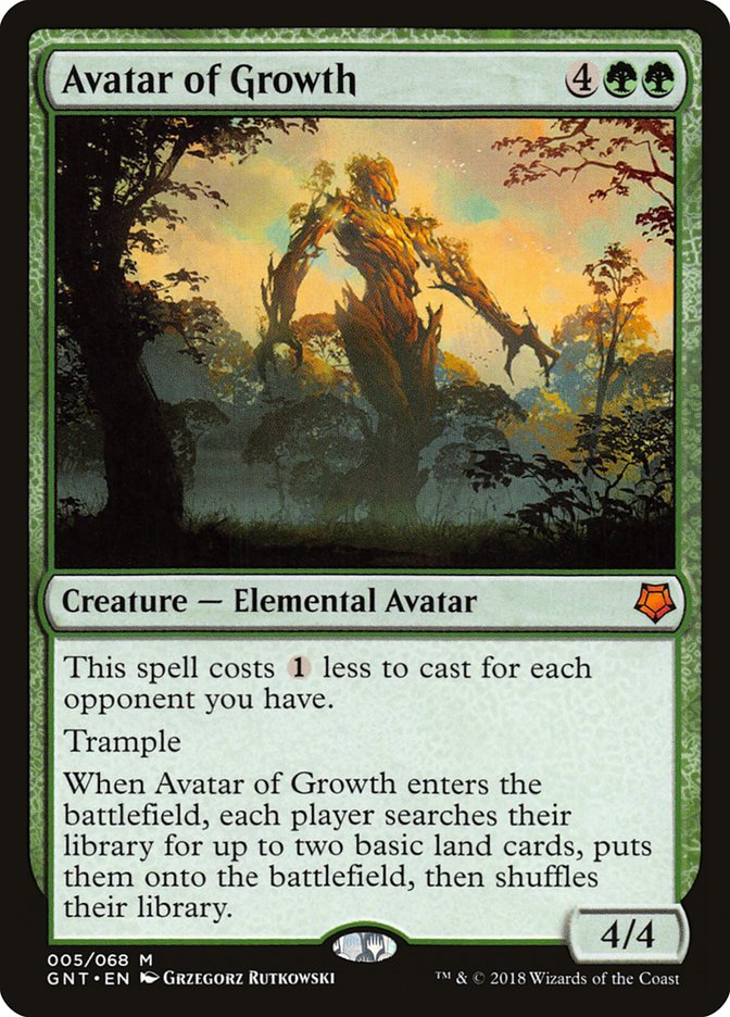 Avatar of Growth [Game Night 2018] - Magic: The Gathering - Card Brawlers | Quebec | Canada |