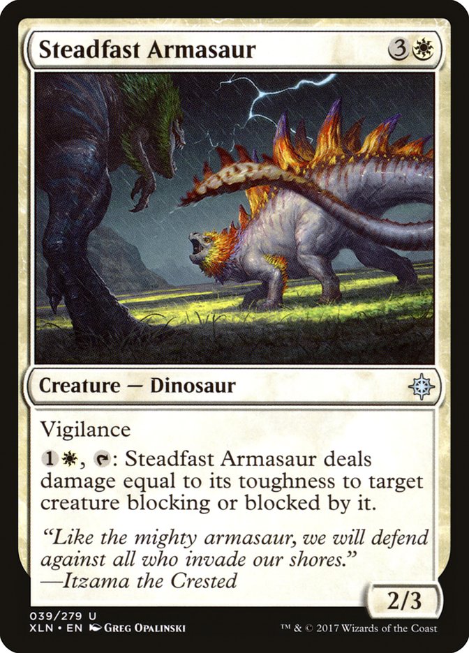 Steadfast Armasaur [Ixalan] - Magic: The Gathering - Card Brawlers | Quebec | Canada |