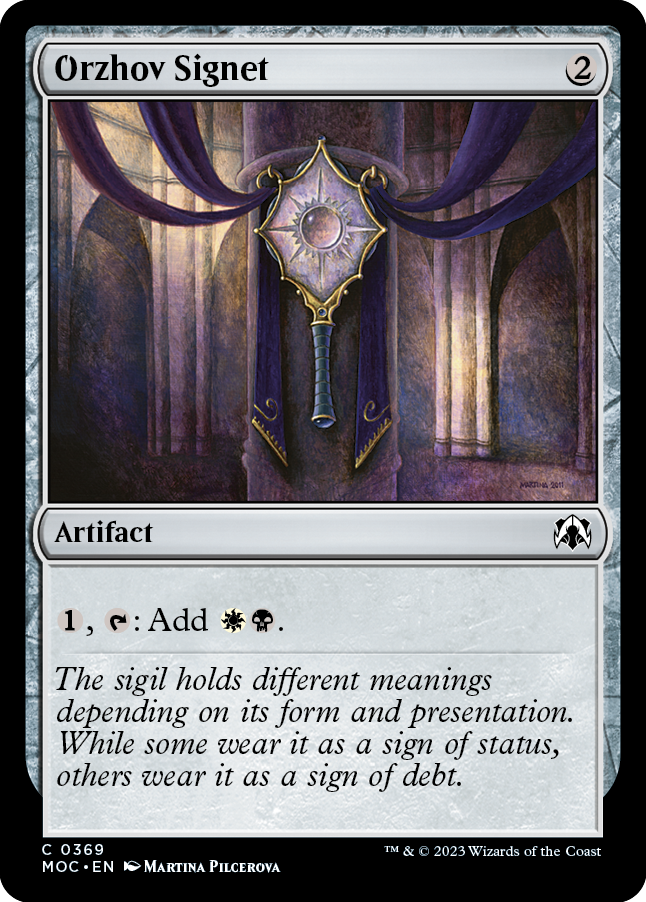 Orzhov Signet [March of the Machine Commander] - Magic: The Gathering - Card Brawlers | Quebec | Canada |