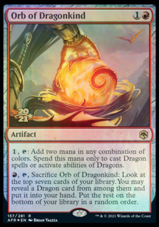 Orb of Dragonkind [Dungeons & Dragons: Adventures in the Forgotten Realms Prerelease Promos] - Magic: The Gathering - Card Brawlers | Quebec | Canada |