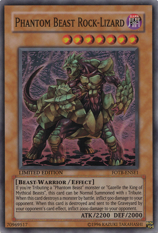 Phantom Beast Rock-Lizard [FOTB-ENSE1] Super Rare - Yu-Gi-Oh! - Card Brawlers | Quebec | Canada |