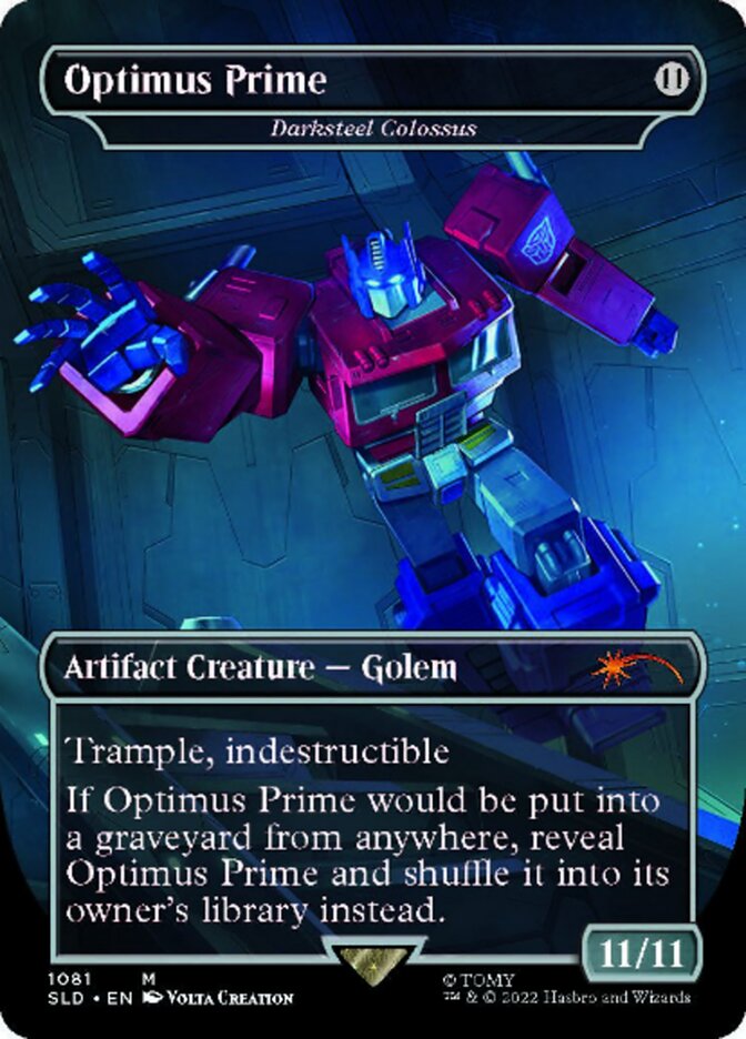 Darksteel Colossus - Optimus Prime (Borderless) [Secret Lair Drop Series] - Magic: The Gathering - Card Brawlers | Quebec | Canada |