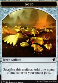Gold // Cat Dragon Double-Sided Token [Commander 2017 Tokens] - Magic: The Gathering - Card Brawlers | Quebec | Canada |