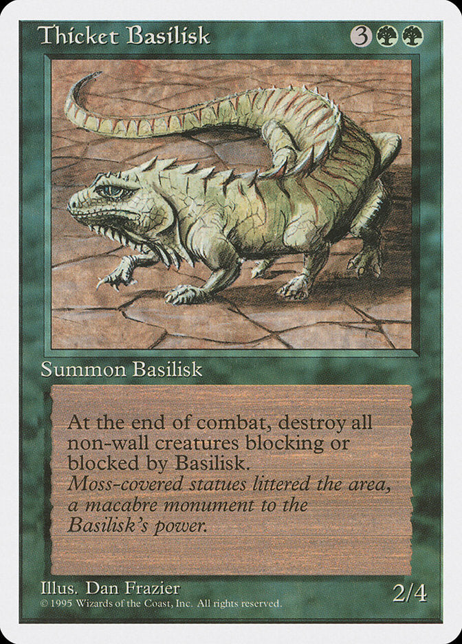 Thicket Basilisk [Fourth Edition] - Magic: The Gathering - Card Brawlers | Quebec | Canada |