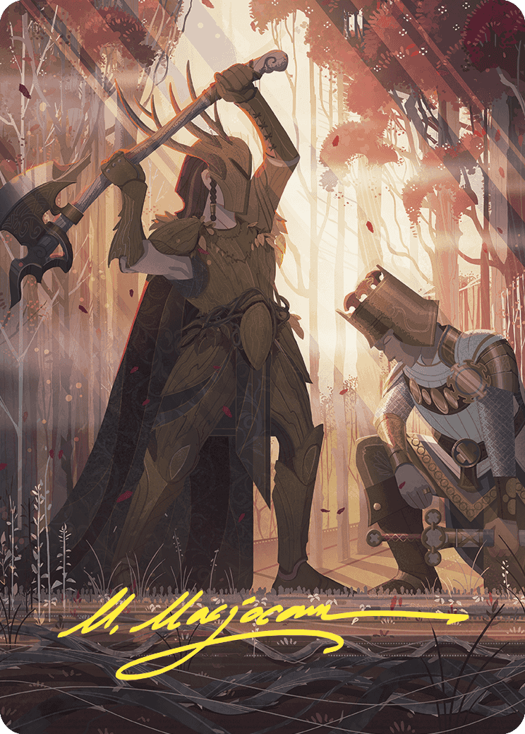 Karmic Justice Art Card (Gold-Stamped Signature) [Wilds of Eldraine Art Series] - Magic: The Gathering - Card Brawlers | Quebec | Canada |