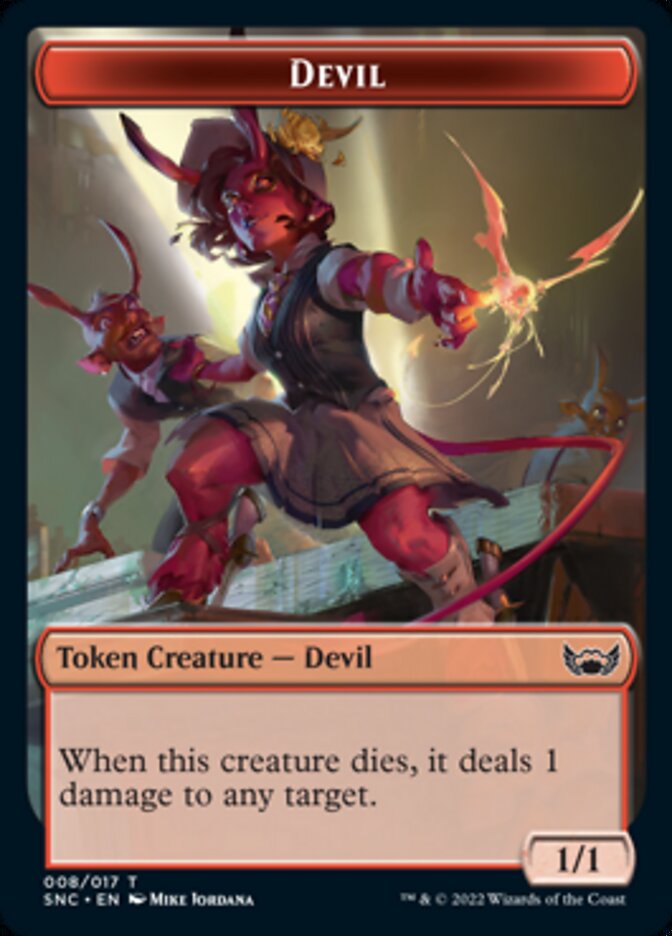 Devil // Spirit Double-Sided Token [Streets of New Capenna Tokens] - Magic: The Gathering - Card Brawlers | Quebec | Canada |