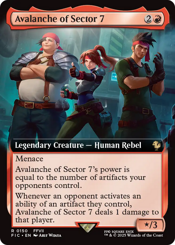 Avalanche of Sector 7 (Extended Art) [FINAL FANTASY Commander] - Magic: The Gathering - Card Brawlers | Quebec | Canada |