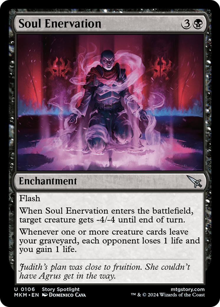 Soul Enervation [Murders at Karlov Manor] - Magic: The Gathering - Card Brawlers | Quebec | Canada |