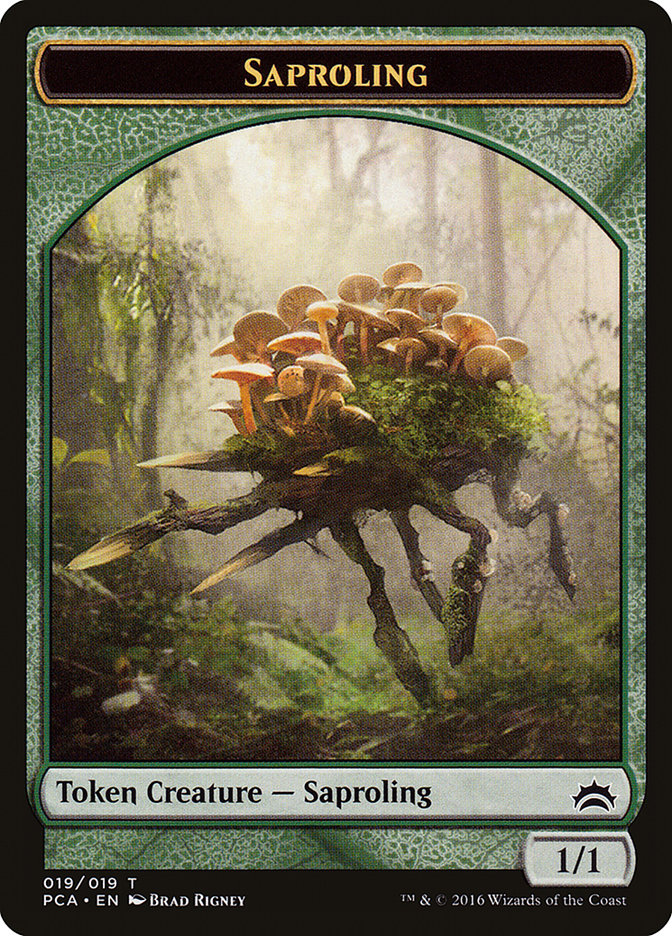 Dragon // Saproling Double-Sided Token [Planechase Anthology Tokens] - Magic: The Gathering - Card Brawlers | Quebec | Canada |