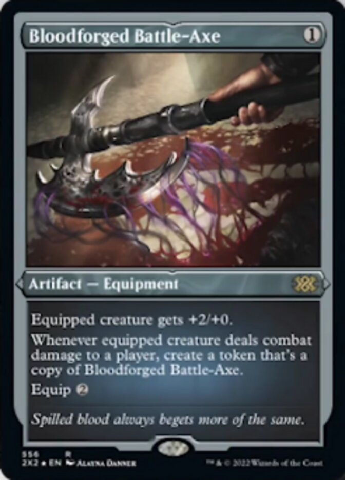 Bloodforged Battle-Axe (Foil Etched) [Double Masters 2022] - Magic: The Gathering - Card Brawlers | Quebec | Canada |