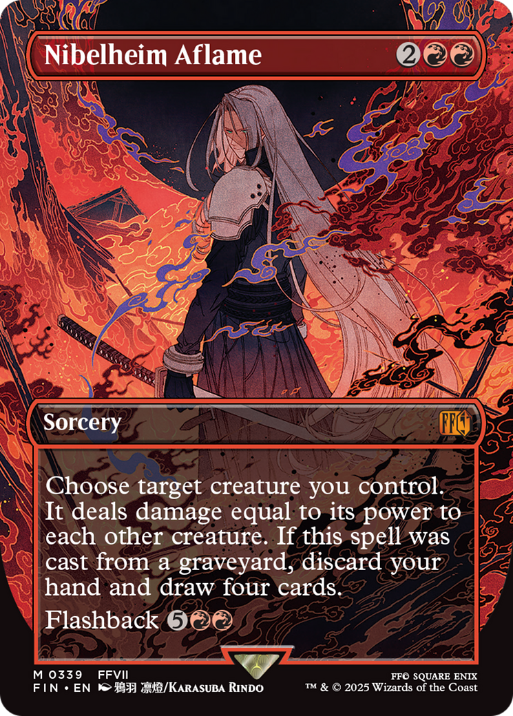 Nibelheim Aflame (Borderless) [FINAL FANTASY] - Magic: The Gathering - Card Brawlers | Quebec | Canada |