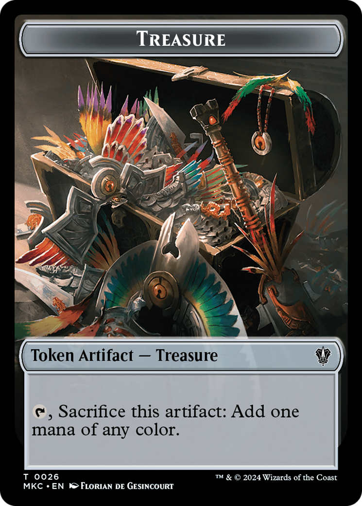 Gold // Treasure Double-Sided Token [Murders at Karlov Manor Commander Tokens] - Magic: The Gathering - Card Brawlers | Quebec | Canada |