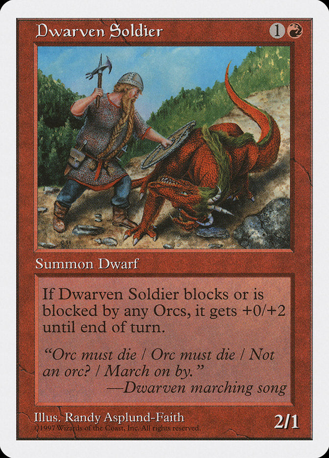 Dwarven Soldier [Fifth Edition] - Magic: The Gathering - Card Brawlers | Quebec | Canada |