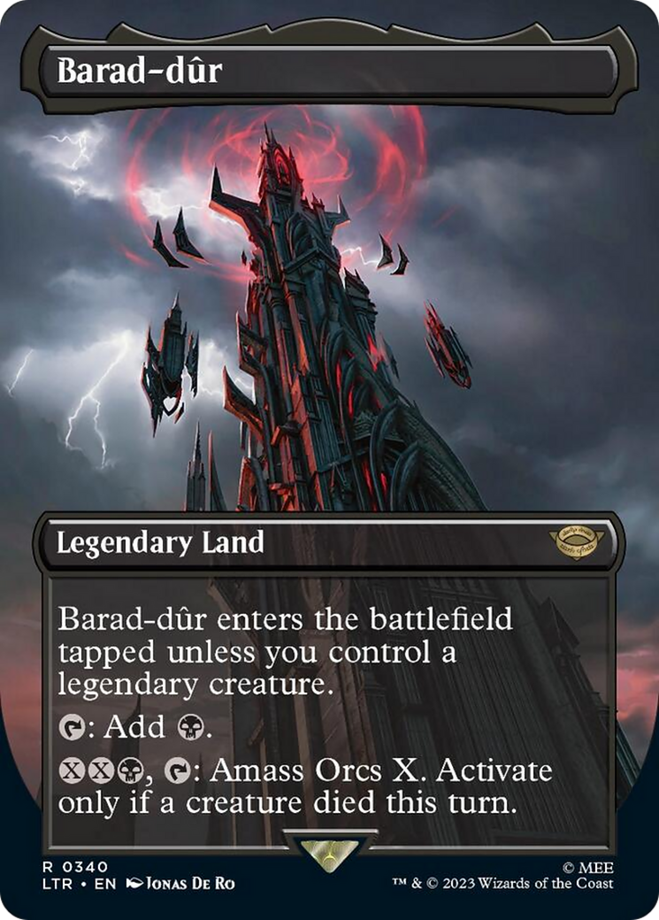 Barad-dur (Borderless Alternate Art) (340) [The Lord of the Rings: Tales of Middle-Earth] - Magic: The Gathering - Card Brawlers | Quebec | Canada |