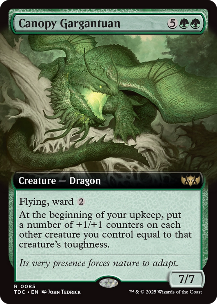 Canopy Gargantuan (Extended Art) [Tarkir: Dragonstorm Commander] - Magic: The Gathering - Card Brawlers | Quebec | Canada |