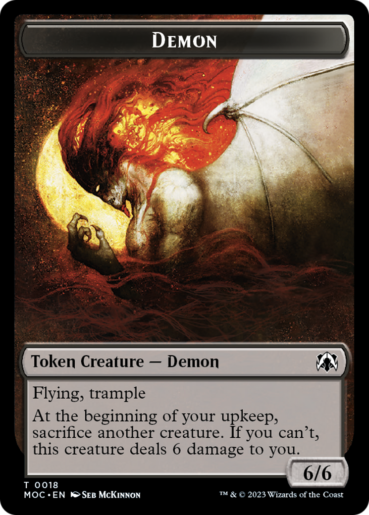 Angel (3) // Demon Double-Sided Token [March of the Machine Commander Tokens] - Magic: The Gathering - Card Brawlers | Quebec | Canada |