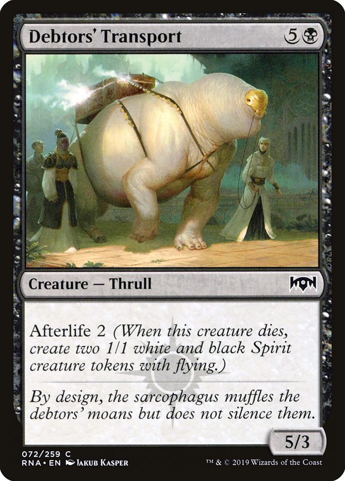 Debtors' Transport [Ravnica Allegiance] - Magic: The Gathering - Card Brawlers | Quebec | Canada |