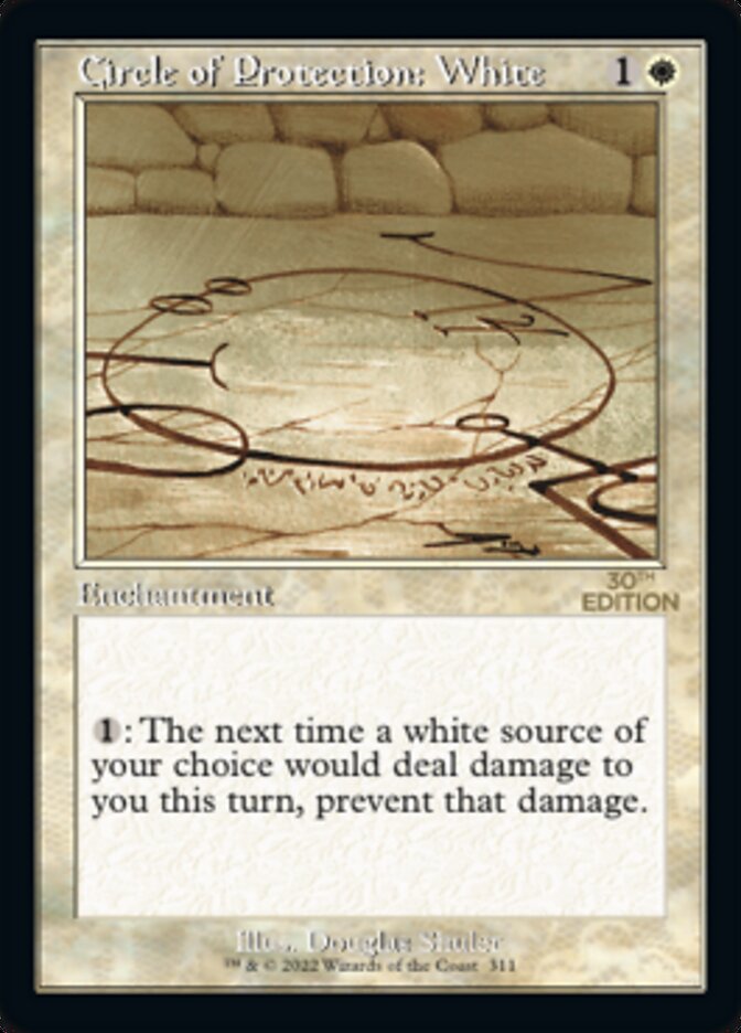 Circle of Protection: White (Retro) [30th Anniversary Edition] - Magic: The Gathering - Card Brawlers | Quebec | Canada |