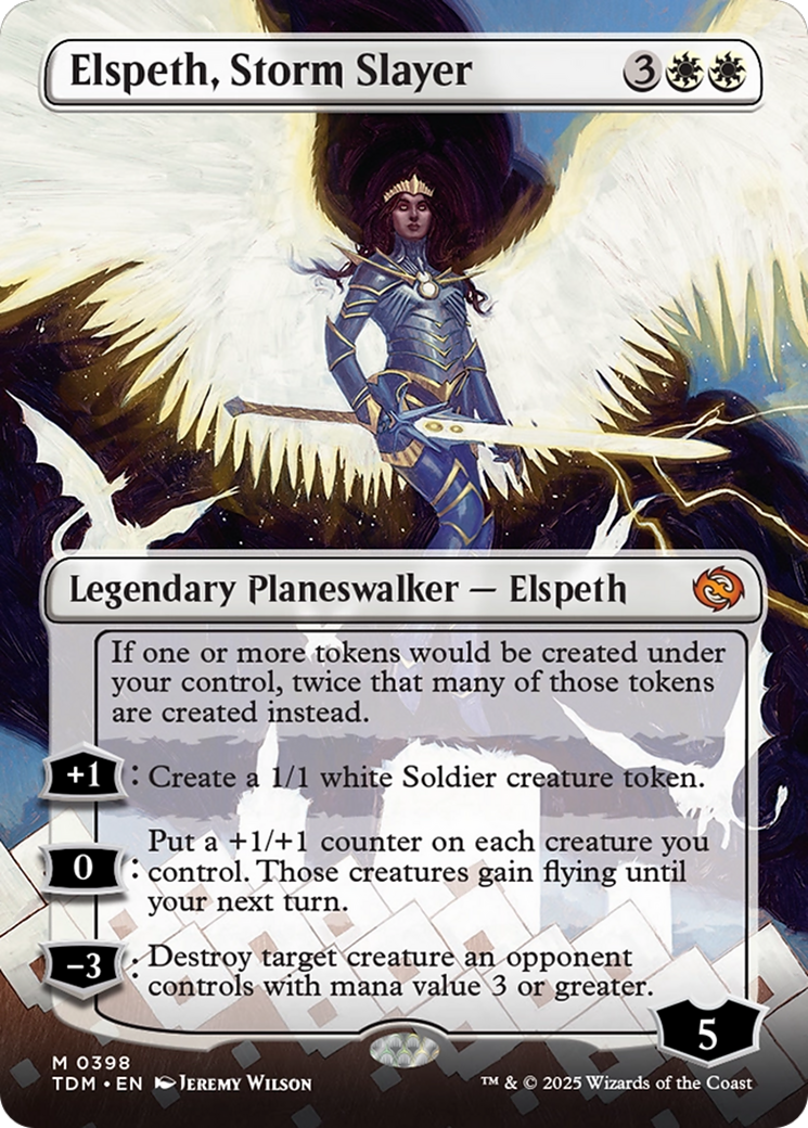 Elspeth, Storm Slayer (Borderless) [Tarkir: Dragonstorm] - Magic: The Gathering - Card Brawlers | Quebec | Canada |