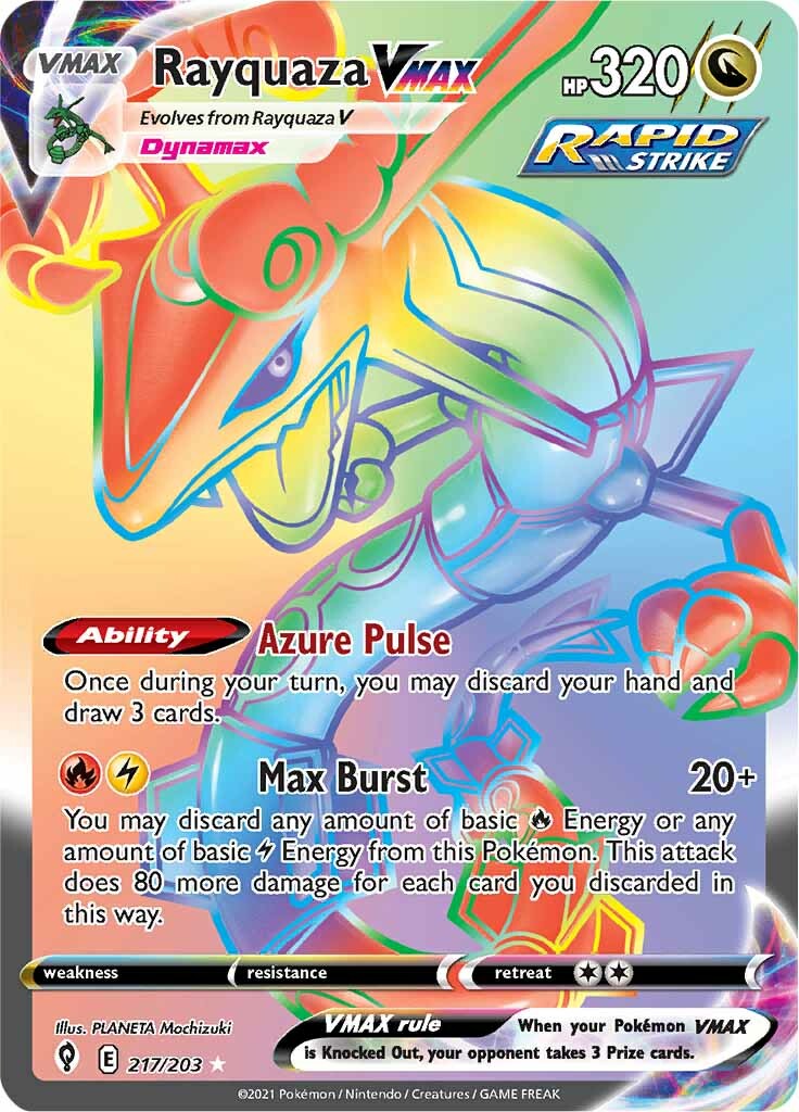 Rayquaza VMAX (217/203) [Sword & Shield: Evolving Skies] - Pokémon - Card Brawlers | Quebec | Canada |