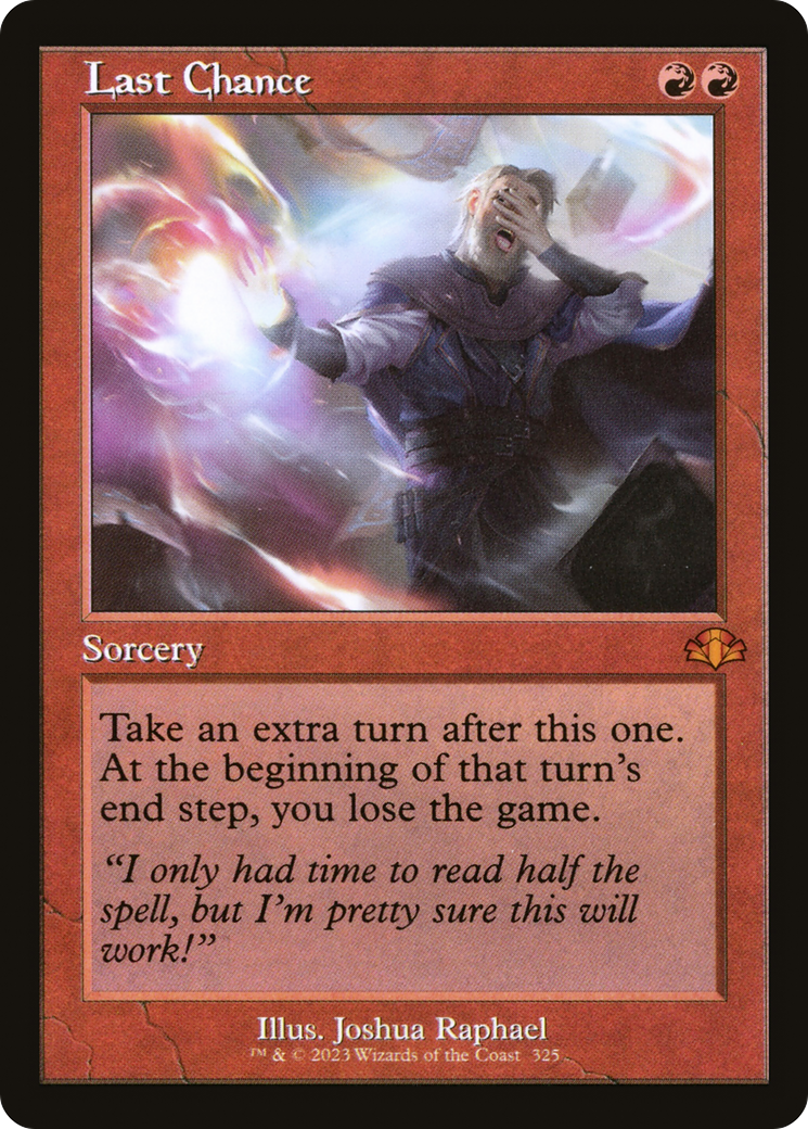 Last Chance (Retro) [Dominaria Remastered] - Magic: The Gathering - Card Brawlers | Quebec | Canada |