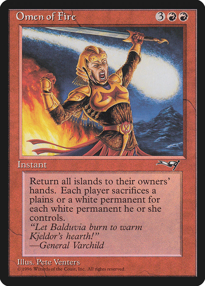 Omen of Fire [Alliances] - Magic: The Gathering - Card Brawlers | Quebec | Canada |