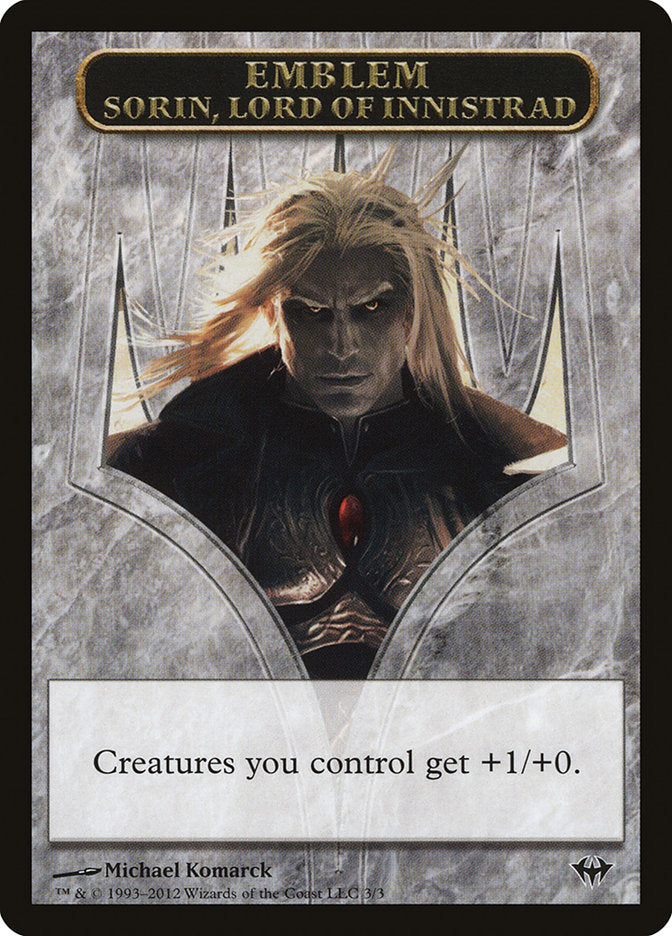 Sorin, Lord of Innistrad Emblem [Dark Ascension Tokens] - Magic: The Gathering - Card Brawlers | Quebec | Canada |