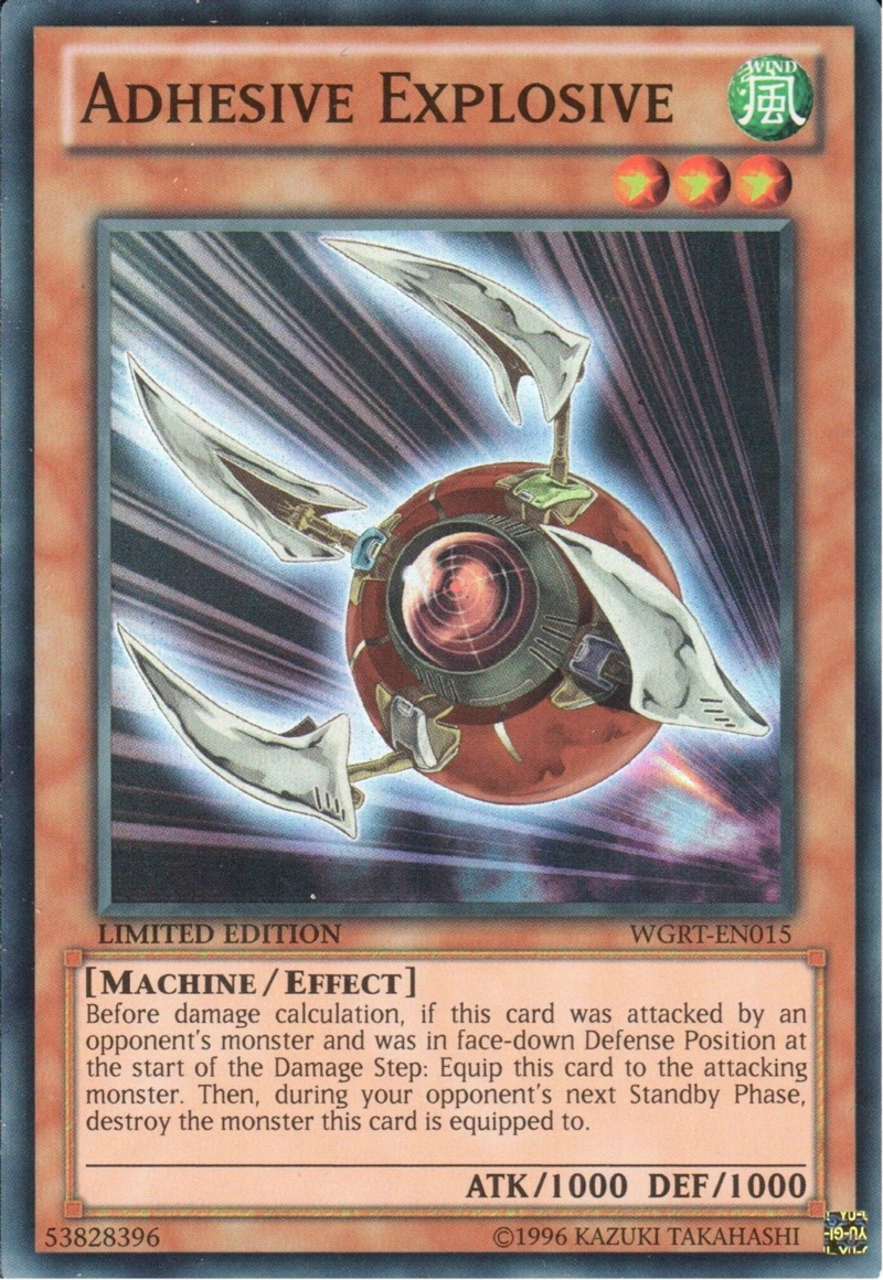 Adhesive Explosive [WGRT-EN015] Super Rare - Yu-Gi-Oh! - Card Brawlers | Quebec | Canada |