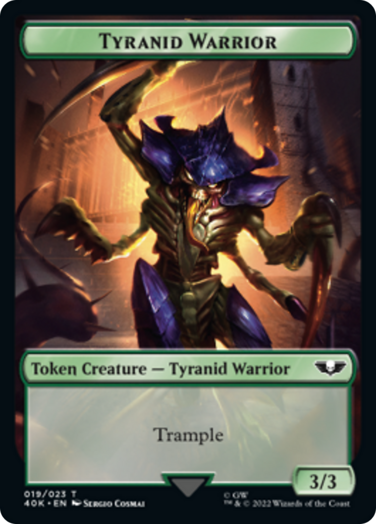 Tyranid (17) // Tyranid Warrior Double-Sided Token [Warhammer 40,000 Tokens] - Magic: The Gathering - Card Brawlers | Quebec | Canada |