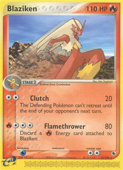 Blaziken (15/109) [EX: Ruby & Sapphire] - Pokémon - Card Brawlers | Quebec | Canada |