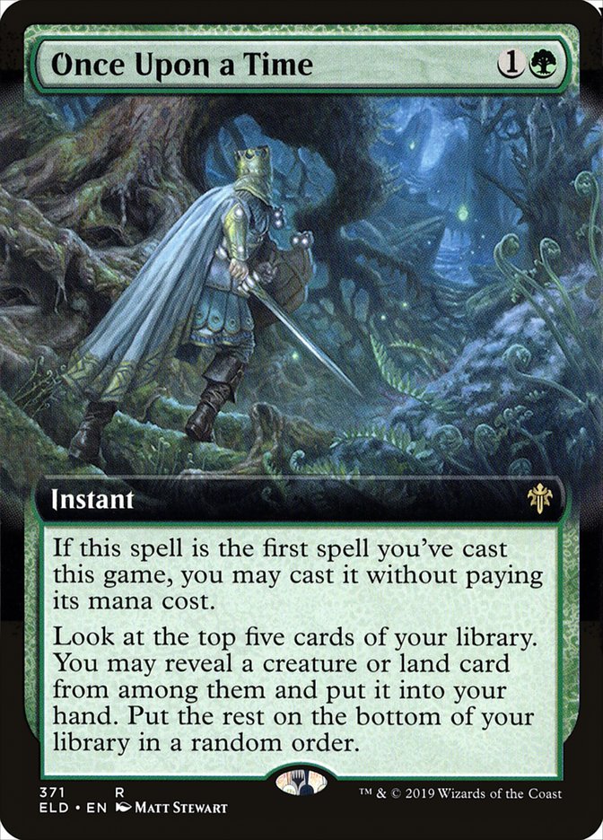 Once Upon a Time (Extended Art) [Throne of Eldraine] - Magic: The Gathering - Card Brawlers | Quebec | Canada |