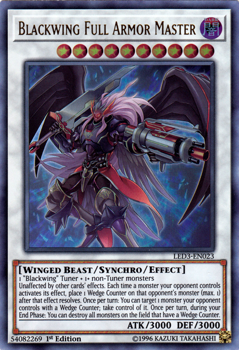 Maître d'armure complète Blackwing [Duellistes légendaires : White Dragon Abyss] [LED3-EN023] 