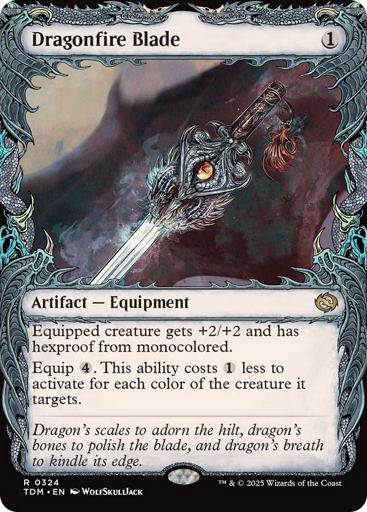 Dragonfire Blade (Showcase) [Tarkir: Dragonstorm] - Magic: The Gathering - Card Brawlers | Quebec | Canada |
