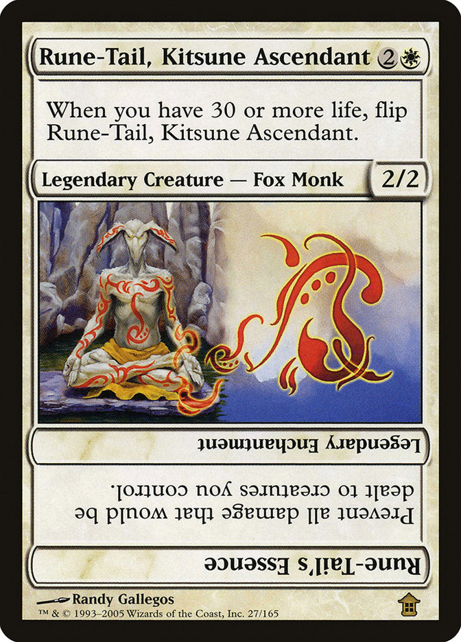 Rune-Tail, Kitsune Ascendant // Rune-Tail's Essence [Saviors of Kamigawa] - Magic: The Gathering - Card Brawlers | Quebec | Canada |