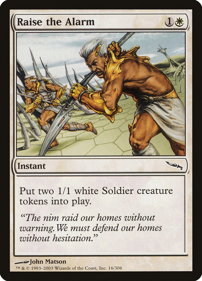 Raise the Alarm [Mirrodin] - Magic: The Gathering - Card Brawlers | Quebec | Canada |