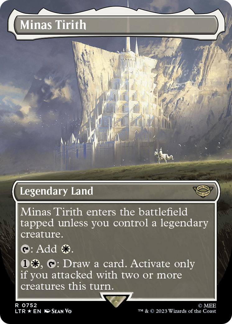Minas Tirith (Borderless) (Surge Foil) [The Lord of the Rings: Tales of Middle-Earth] - Magic: The Gathering - Card Brawlers | Quebec | Canada |