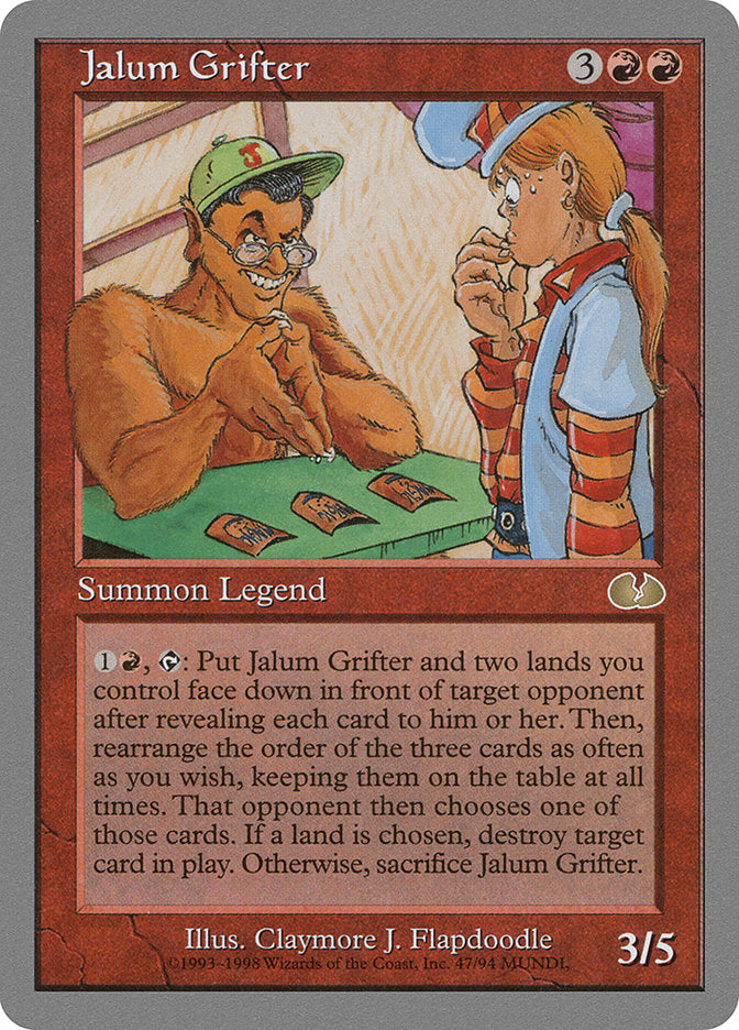 Jalum Grifter [Unglued] - Magic: The Gathering - Card Brawlers | Quebec | Canada |