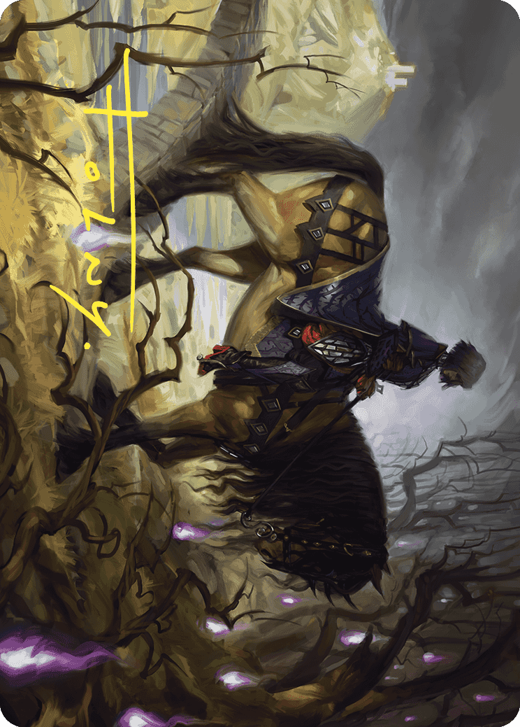 Rowan's Grim Search Art Card (Gold-Stamped Signature) [Wilds of Eldraine Art Series] - Magic: The Gathering - Card Brawlers | Quebec | Canada |