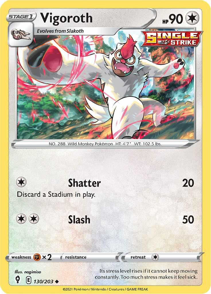 Vigoroth (130/203) [Sword & Shield: Evolving Skies] - Pokémon - Card Brawlers | Quebec | Canada |